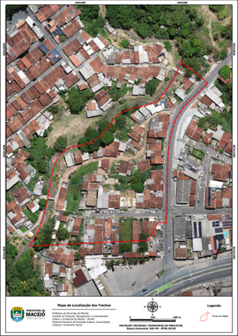 Mapa da Grota do Recanto Nabal